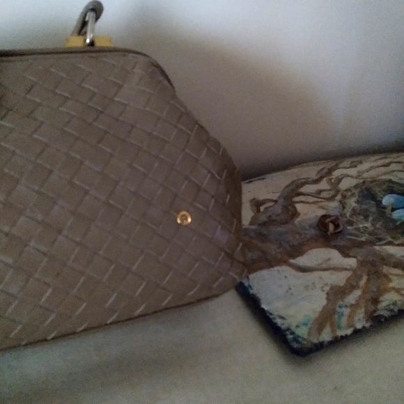 Etienne Aiger Crossbody Bag Light Brown with Gold Hardware - Picture 5 of 15